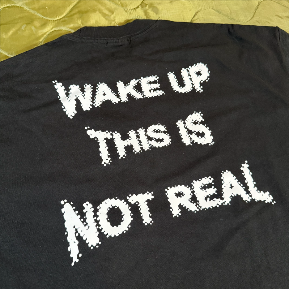 "This Is Not Real" Oversized Short Sleeve Tee (DEFECT BATCH)