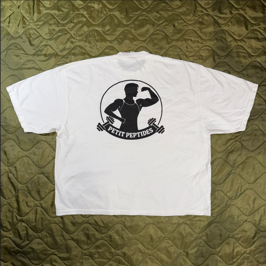 "PetitPeptides" Logo Oversized Short Sleeve Tee